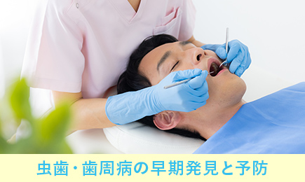 虫歯・歯周病の早期発見と予防